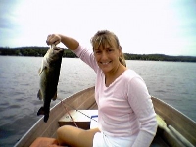 Photo of Bass Caught by Christy with Mister Twister  in New York