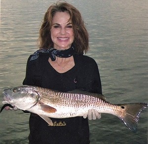 Photo of Redfish Caught by Julie with Mister Twister Exude™ 4¼