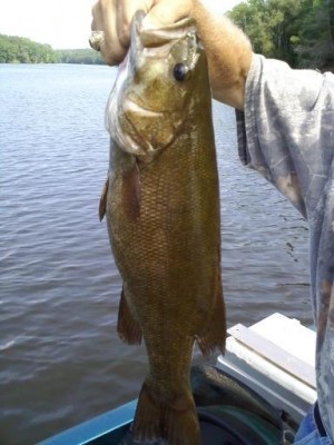 Photo of Bass Caught by Trey  with Mister Twister 3