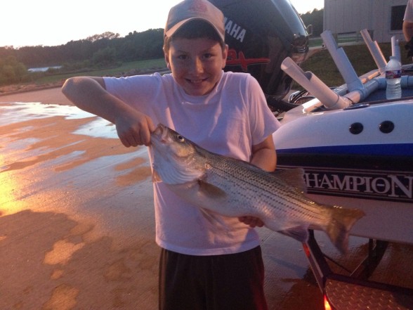 Photo of Bass Caught by Noah with Mister Twister Sassy Shad® in Texas