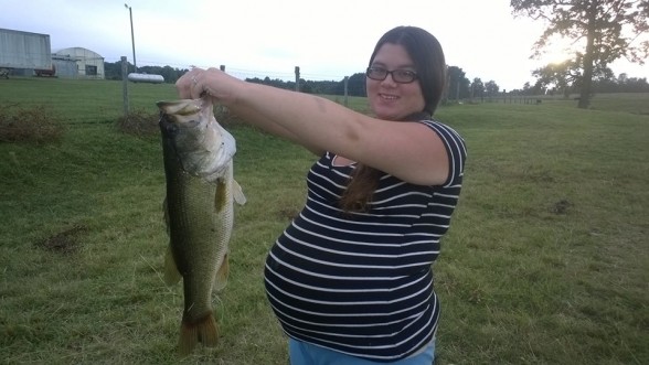 Photo of Bass Caught by Brandy with Mister Twister  in North Carolina