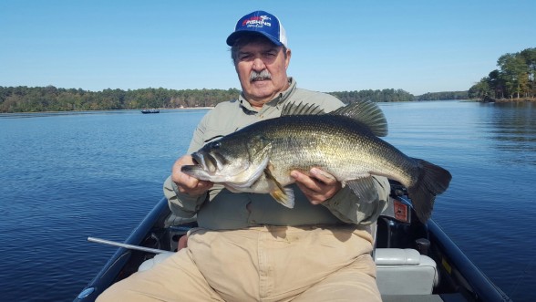 Photo of Bass Caught by Mike  with Mister Twister 4½