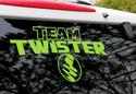 Icon of Team Twister Die-cut Vinyl Window/Boat Sticker