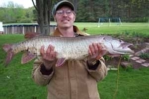 Photo of Musky Caught by John with Mister Twister 2