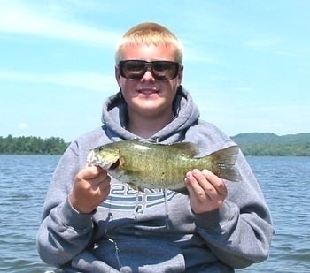 Photo of Bass Caught by Adam with Mister Twister  in Michigan