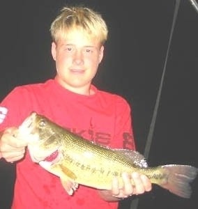 Photo of Bass Caught by Adam with Mister Twister 2