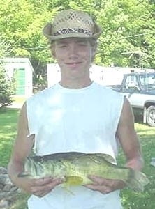 Photo of Bass Caught by Stephen with Mister Twister 4