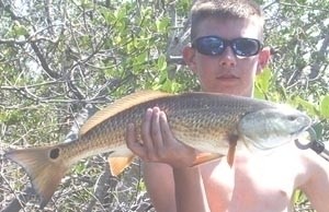 Photo of Redfish Caught by Kyle with Mister Twister Exude™ 3¾