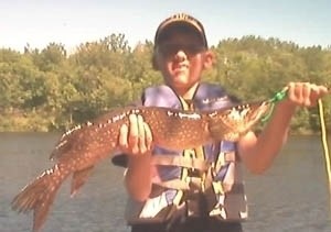 Photo of Pike Caught by Kyle with Mister Twister  in Indiana