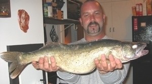 Photo of Walleye Caught by Dwayne with Mister Twister  in Indiana