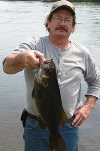 Photo of Bass Caught by Pete with Mister Twister  in Michigan