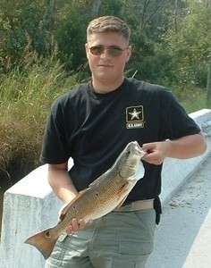 Photo of Redfish Caught by Jacob with Mister Twister Sassy Shad® in North Carolina