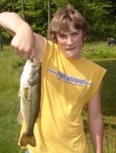 Photo of Bass Caught by Luke with Mister Twister  in Ohio
