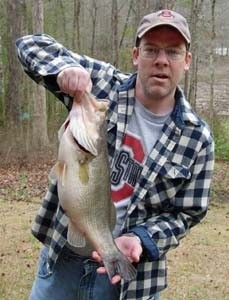 Photo of Bass Caught by Jeff with Mister Twister 3