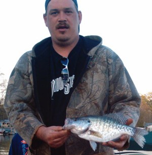Photo of Crappie Caught by Steven with Mister Twister 4