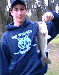 Photo of Bass Caught by Kyle with Mister Twister 4