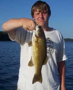 Photo of Bass Caught by Derek with Mister Twister 3