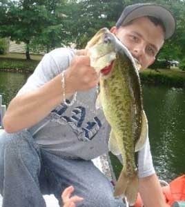 Photo of Bass Caught by Brandon with Mister Twister 6