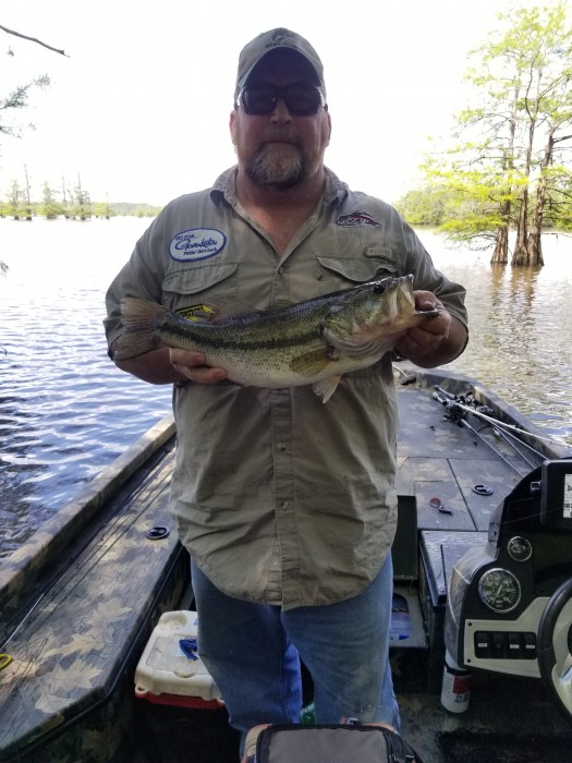 Photo of Bass Caught by Larry with Mister Twister 10