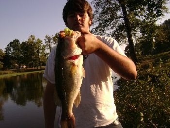 Photo of Bass Caught by Mike with Mister Twister G-Grub® in Maryland