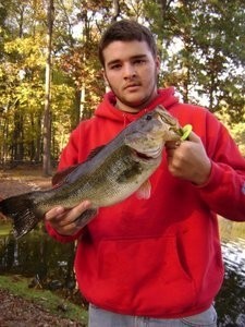 Photo of Bass Caught by Mike with Mister Twister G-Grub® in Maryland