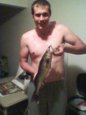 Photo of Walleye Caught by Derrick with Mister Twister 5