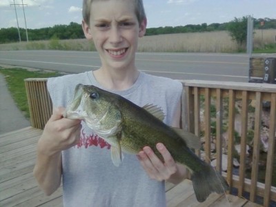 Photo of Bass Caught by Mason with Mister Twister 4