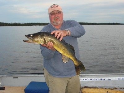 Photo of Walleye Caught by Mike  with Mister Twister Maribou Jigs in Quebec