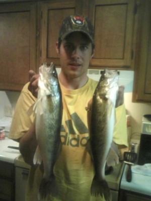 Photo of Walleye Caught by Derrick  with Mister Twister 4