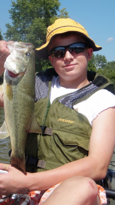 Photo of Bass Caught by Connor  with Mister Twister Sassy Shad® in Missouri