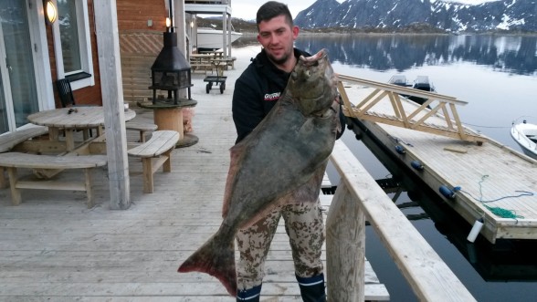 Photo of Halibut Caught by Marcel with Mister Twister 5