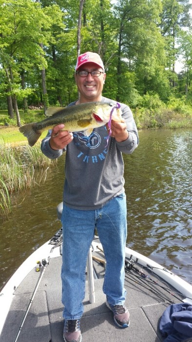 Photo of Bass Caught by Tim with Mister Twister 10