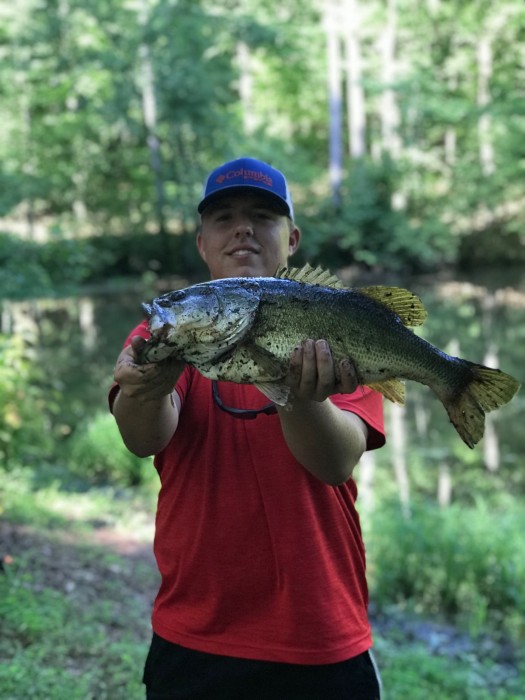 Photo of Bass Caught by Nick with Mister Twister 5