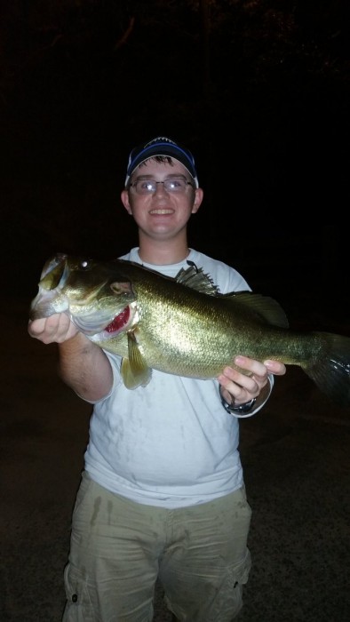 Photo of Bass Caught by Matt with Mister Twister 3