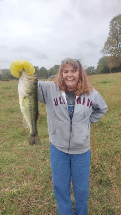 Photo of Bass Caught by Penny with Mister Twister  in Kentucky