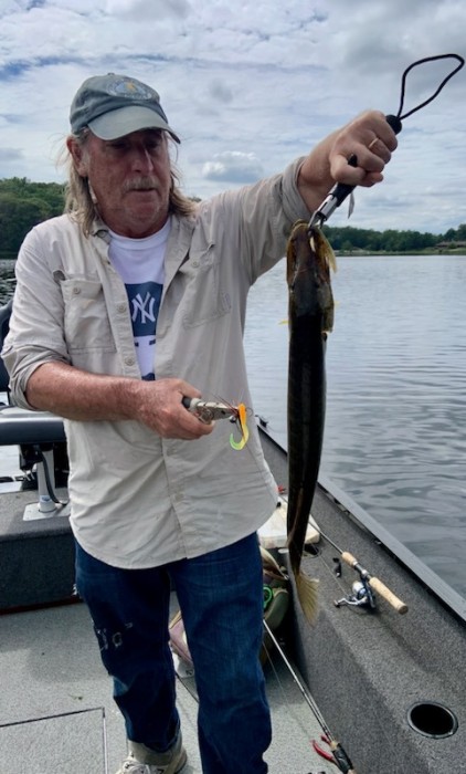 Photo of Pickerel Caught by JOHN with Mister Twister 3