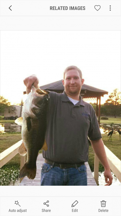 Photo of Bass Caught by Justin with Mister Twister 4