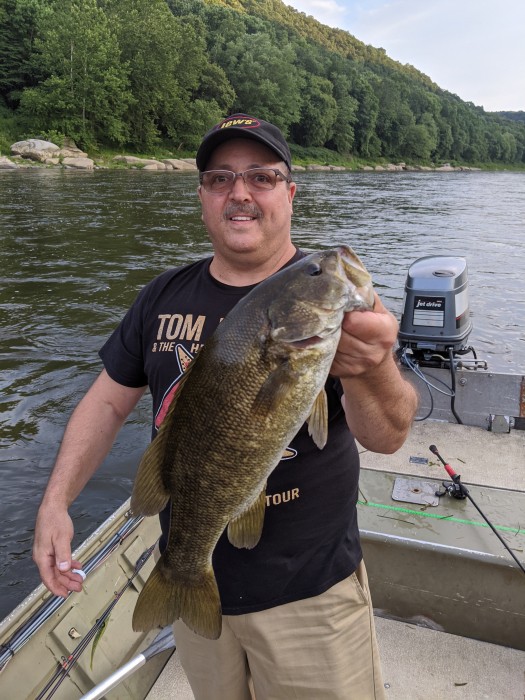 Photo of Bass Caught by Steve with Mister Twister  in Pennsylvania
