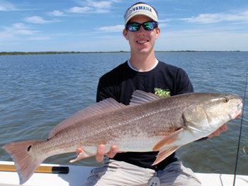 Redfish caught on an Exude® DART